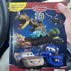 Disney Pixar Cars On The Road Busy Book. Includes 10 Figures & A Playmat