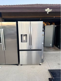 🔥SAMSUNG STAINLESS STEEL MEGA CAPACITY REFRIGERATOR 31 CUBIC FT. SPACIOUS🔥 REFURBISHED ✅