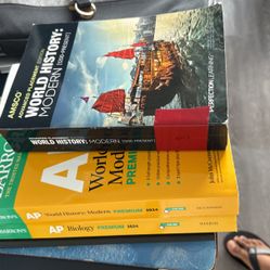 AP BIO AND WORLD BOOKS FOR SALE 