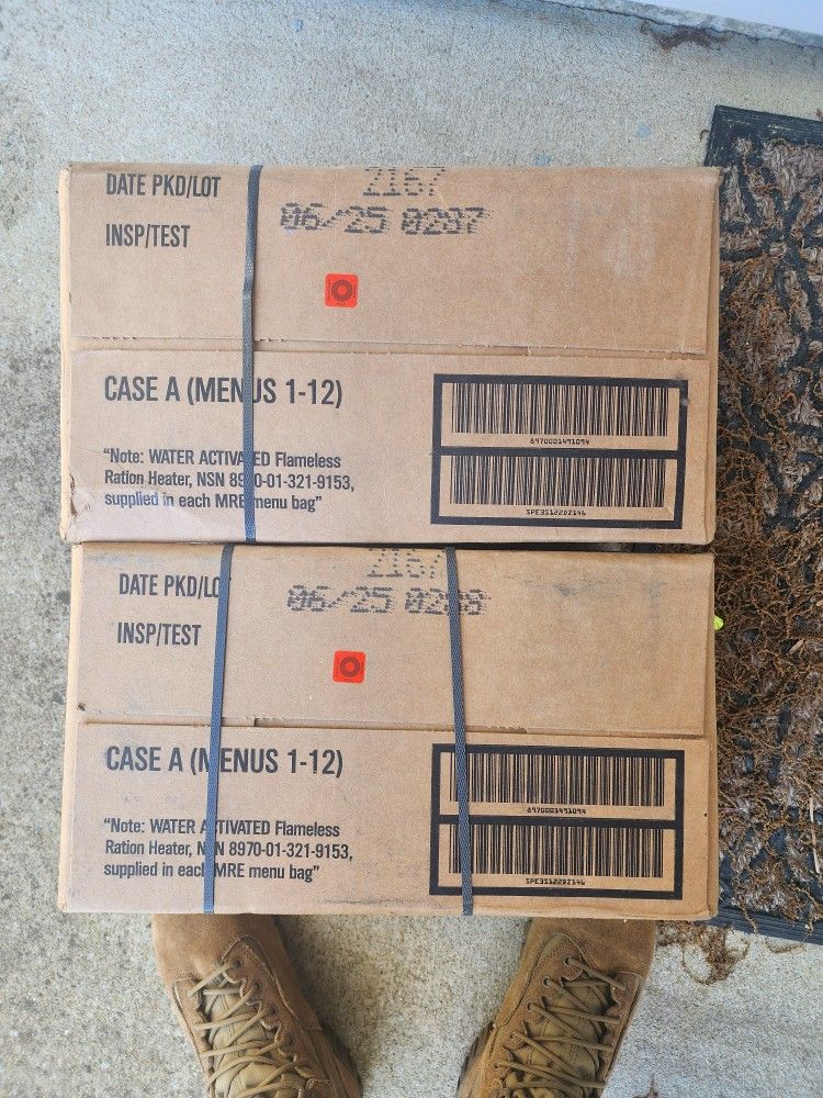 Military Meals Ready To Eat MRE 2025 Inspection Dates