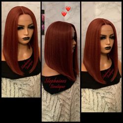Human Hair Blende Lace Front Wig 