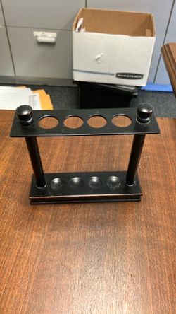 Oil rubbed bronze toothbrush caddy