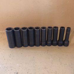 SNAPON 1/2 DEEP SIX POINT IMPACT SOCKETS AND MORE  
