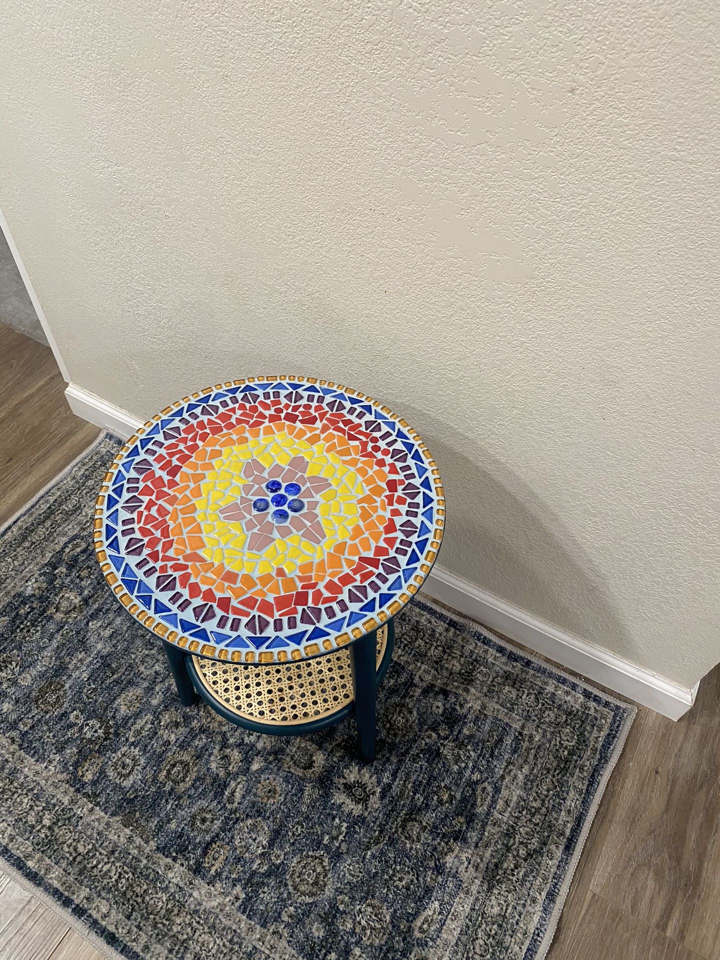 Small Round Mosaic Table