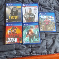 A collection of PS4 games
