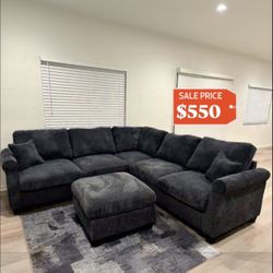 Brand new Sectional Sofa With Ottoman