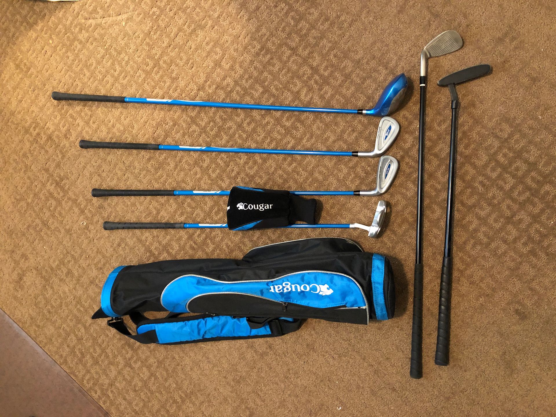 RH Cougar X-Cat Tour II Junior Golf Club Set - Driver-Putter-9/W-5/6-Bag