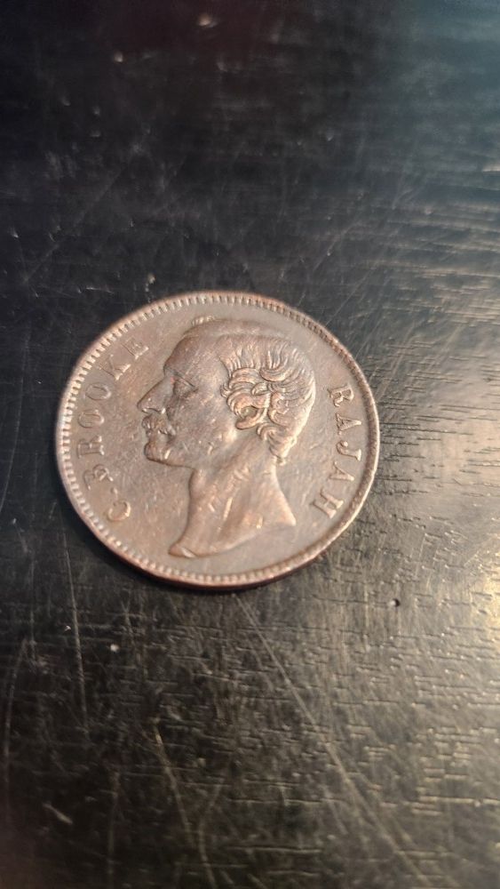 C.brooke Rajah Coin 1881