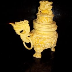Chinese Foo Dog Hand Carved