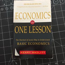 Economics In One Lesson 