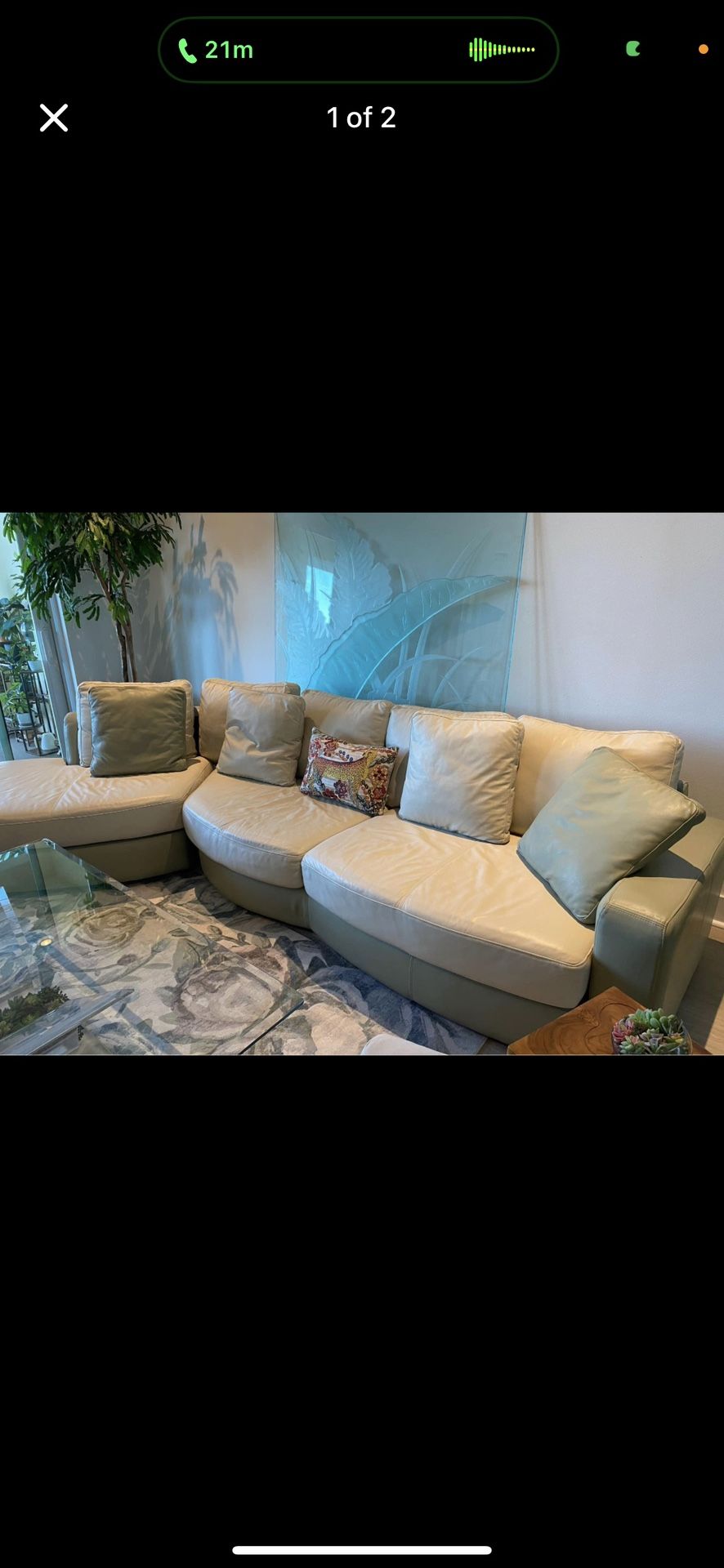 Leather Couch Sectional Sofa Couch