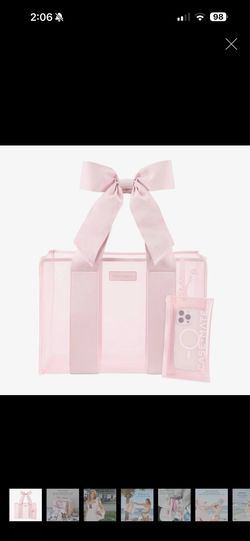 Case-Mate Ballet Pink Bow Jelly Tote Bag