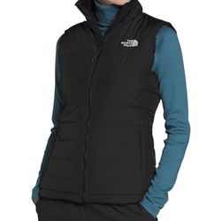New Tags Women The North Face Mossbud Black Reversable Vest M Med