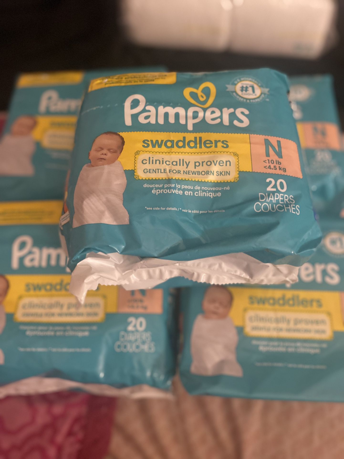 Pampers Diapers Swaddled newborn Size