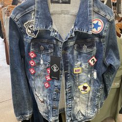 Men’s Jean Jacket Sizes Medium Large Available 