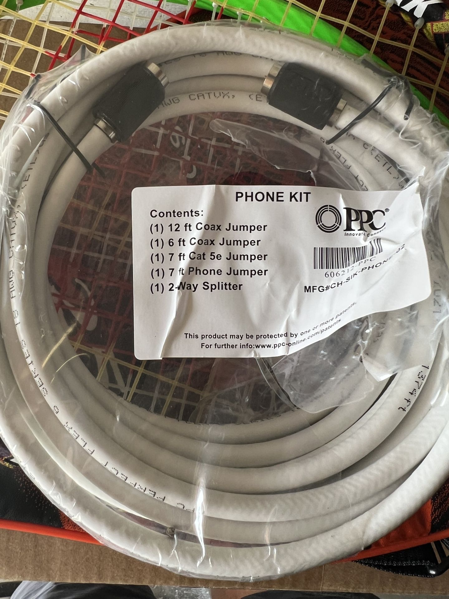 12 Foot Coax Cable. Cat 6 - Yes Available Anytime