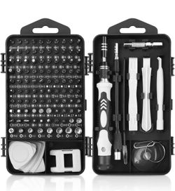 115-in-1 Precision Screwdriver Set, Electronics Repair Tool Kit Micro Magnetic Bit with Flexible Shaft for Phone, Mac, Computer, Watch, Console, Doorb