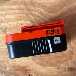 Black & Decker Single Source 18V Battery Pack