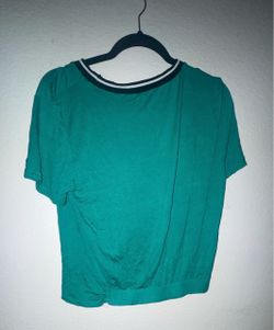 Blue crop top