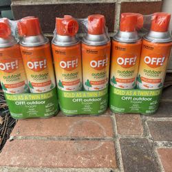 NIP Outdoor OFF! Spray 2 packs
