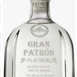 1.75 Gran Patron Empty Bottle and box