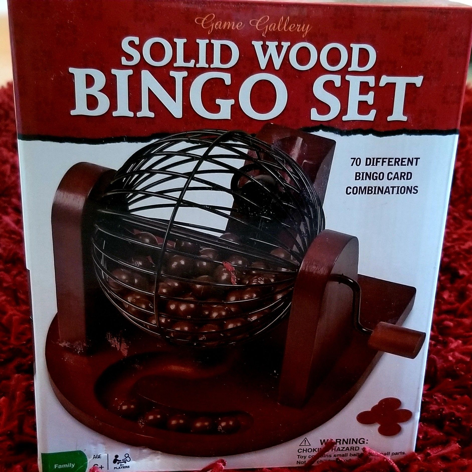 Game Gallery Solid Wood Bingo set