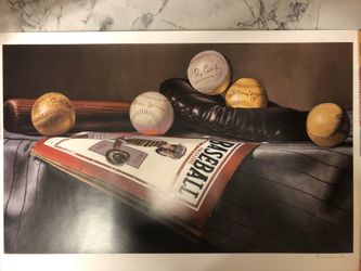 Balls of Fame baseball print w/ Authentication