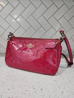 Coach crossbody purse pink