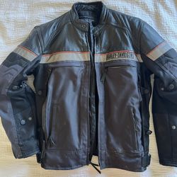 Harley Davidson Men's Evolution Leather Motorcycle Jacket 