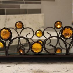 Perfume Tray  Or Bathroom Tray With Mirror