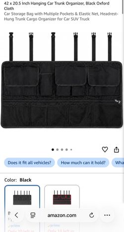 Cargo trunk organizer