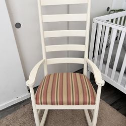 White Rocking Chair Padded (Ethan allen)