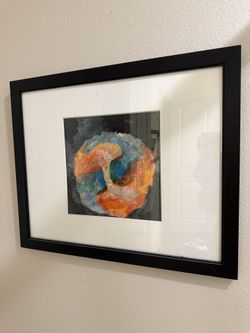 🖼️ Modern Abstract Framed Art – 22x18 – $40