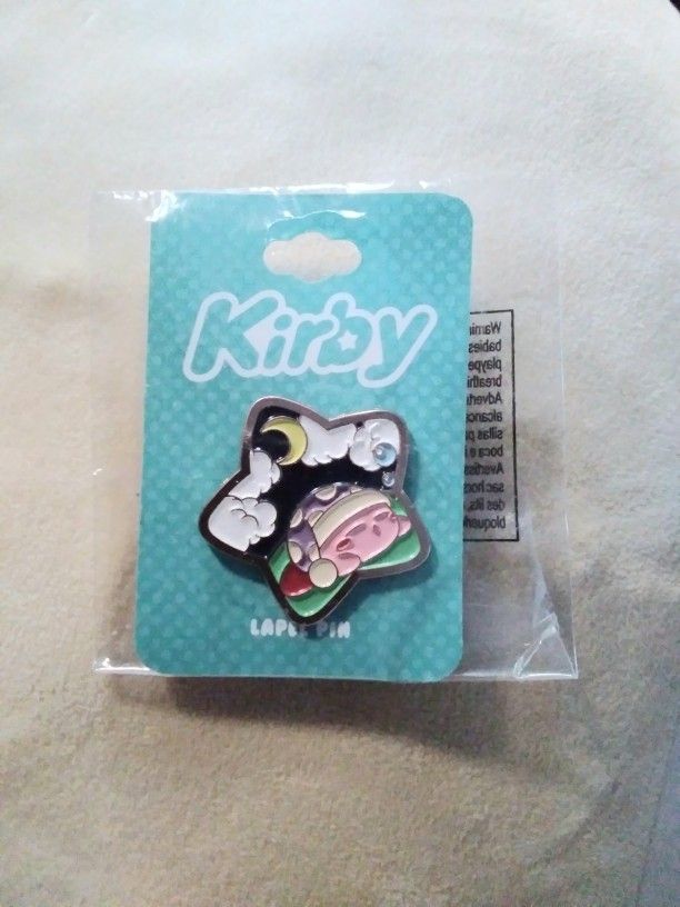 Nintendo Kirby Dreamland Sleeping Kirby Enamel Pin