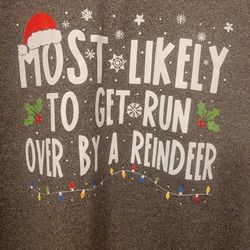 Women's  Christmas  T Shirt Size Large