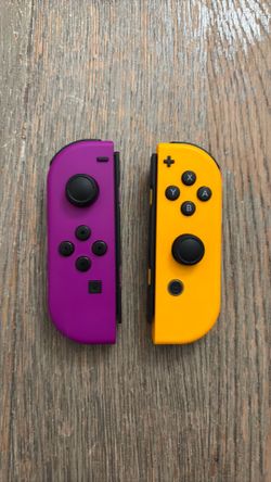 Nintendo Switch Joycons - Purple and Orange