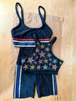 *Stars & Stripes Beach Riot Sports Activewear Set-Size Small*