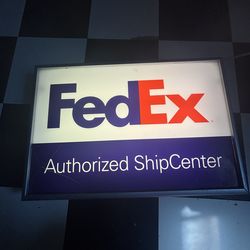 FedEx light up sign