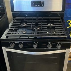 Whirlpool Gas Stove 30”Wide Stainless Steel With 5 Burners 
