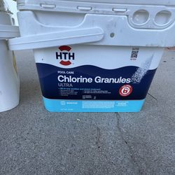 HTH Pool Care Chlorine Granules Ultra, Swimming Pool Chlorinating Sanitizer & Shock, Kills Bacteria