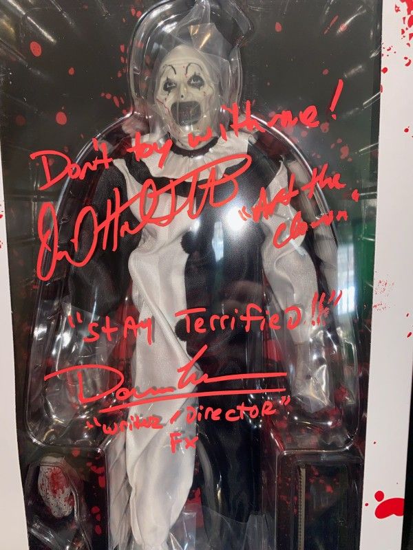 Terrifer 1:6 Scale Art Autographed By Director And Terrifer Himself