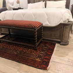 Red Orange Persian Runner Rug 60x32