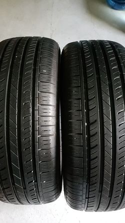 Land sport in good condition 2 tires 215 55 17 80% tread