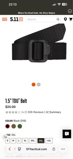 5:11 1.5 TDU Belt