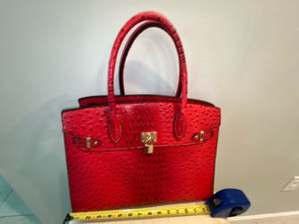 Like new red large bag with purse