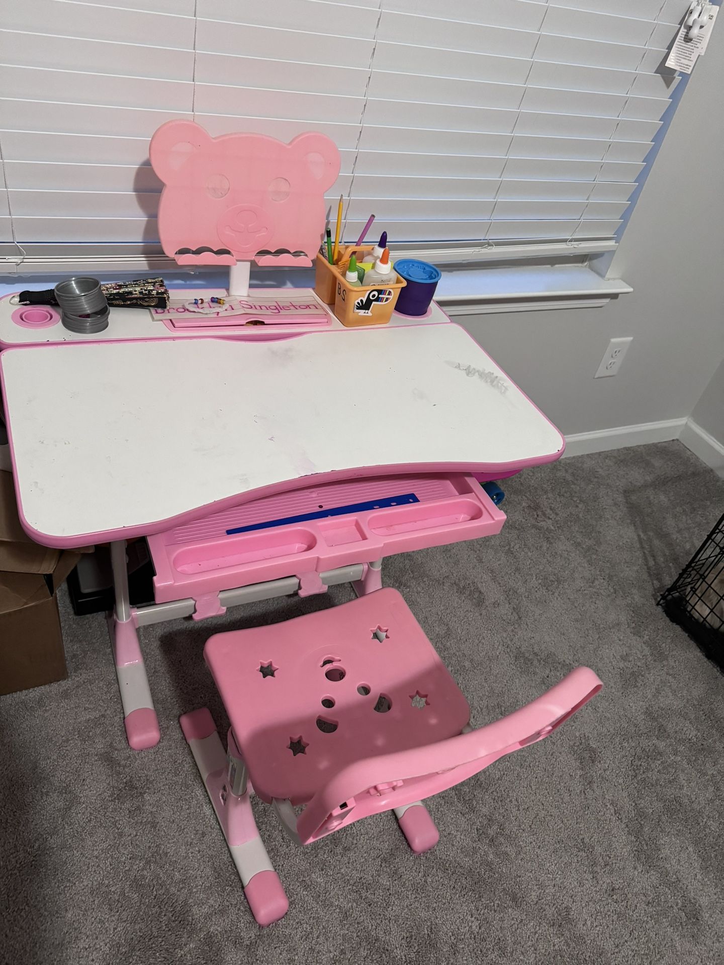 Pink Kids Desk