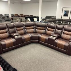 Brand  New XL Recliner Sectional 