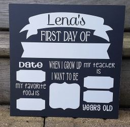 First day of school signs
