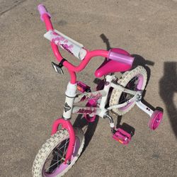 Girls Huffy Bike With Training Wheels- 12 Inch Wheels