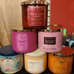 Bath Body 3 Wick Candles 